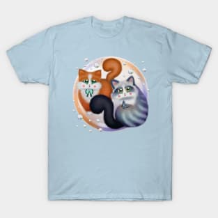 Sweet Cats with Bubbles T-Shirt